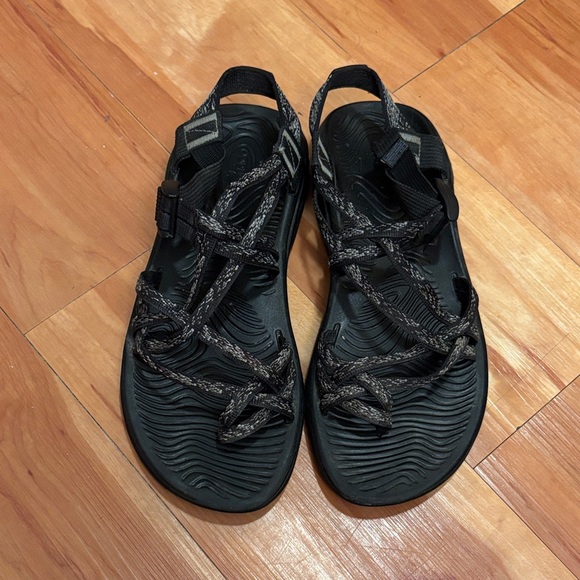 Chaco Black and Gray Sandals - Picture 1 of 4